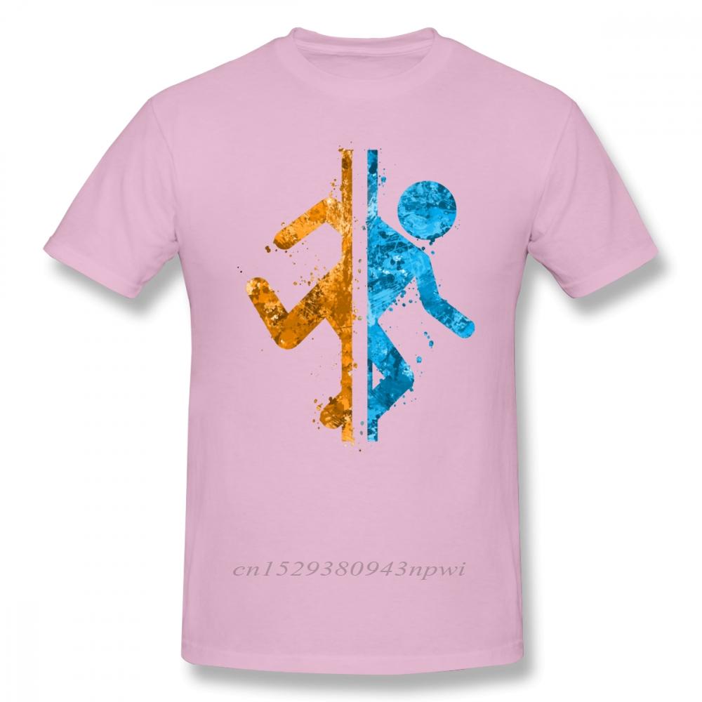 Portal T Shirt Portal Splatter TShirt Printed Casual Tee Shirt Mens Cute Cotton Short Sleeves Tshirt