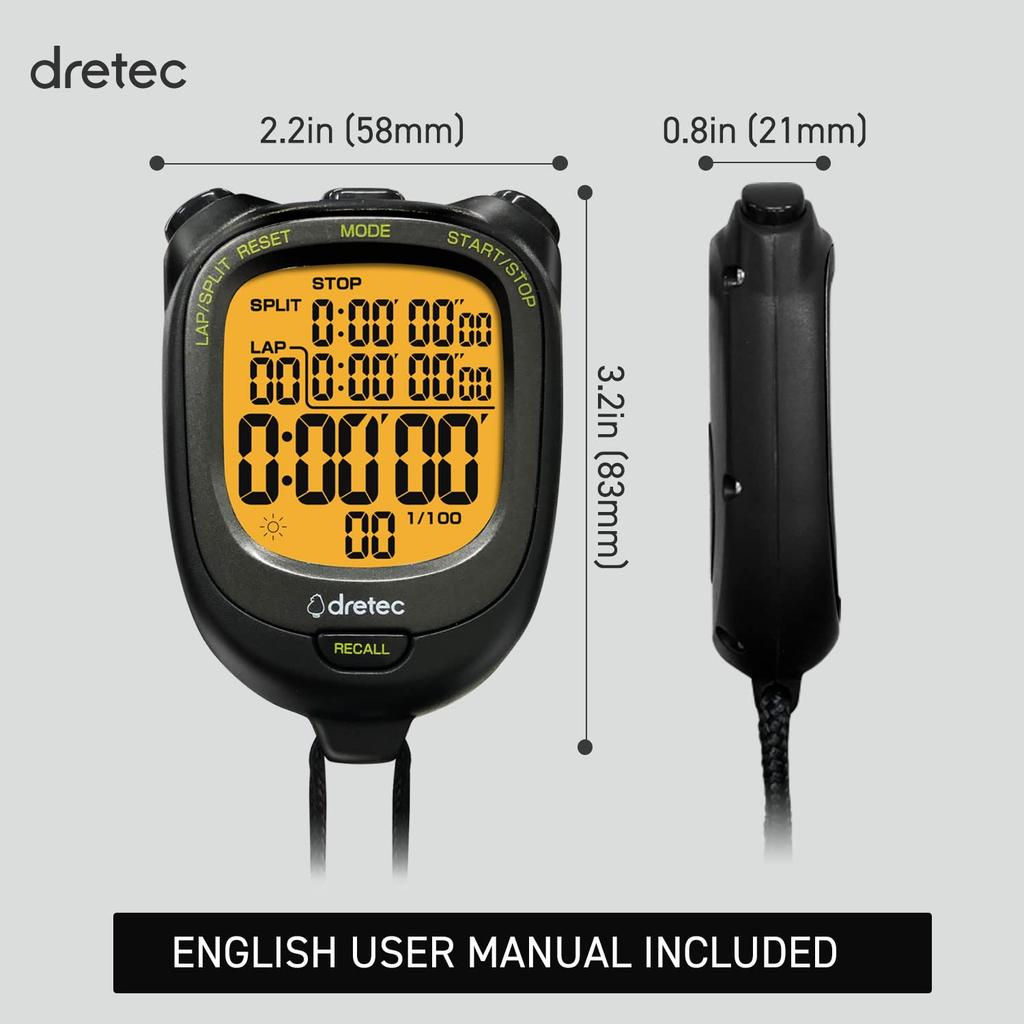 Dretec Stopwatch Speel L Black SW-123BK