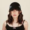 Double side edge embroidery letter soft top cap children's summer thin versatile baseball cap tide production