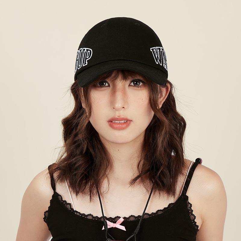 Double side edge embroidery letter soft top cap children's summer thin versatile baseball cap tide production