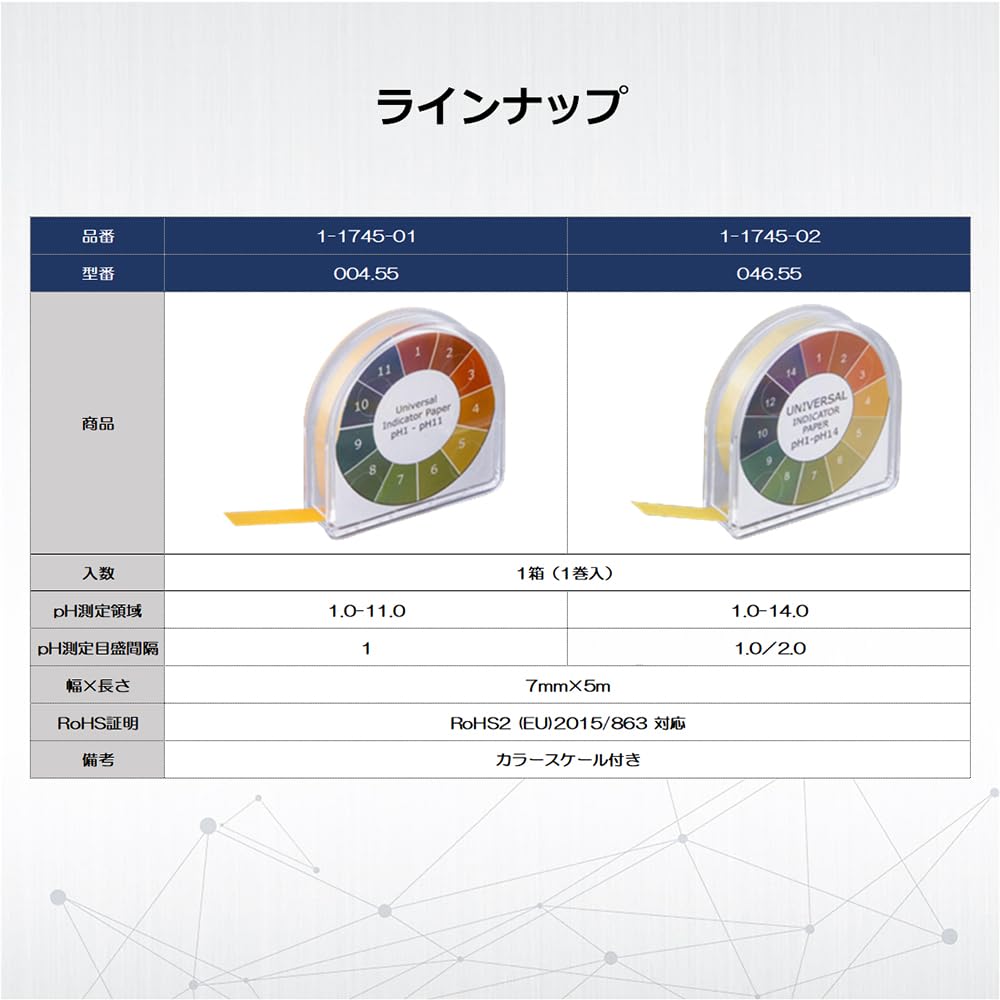 AS ONE pH Test Paper 004.55 /1-1745-01