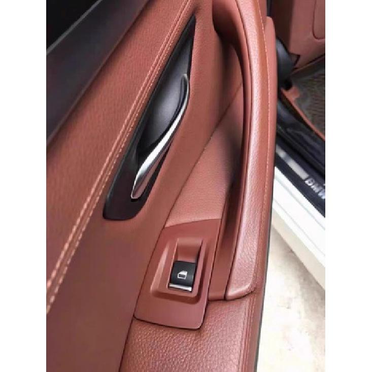 Inner Door Panel Handle Pull Trim Cover Set For BMW F10 F11 520i 528i Red Brown