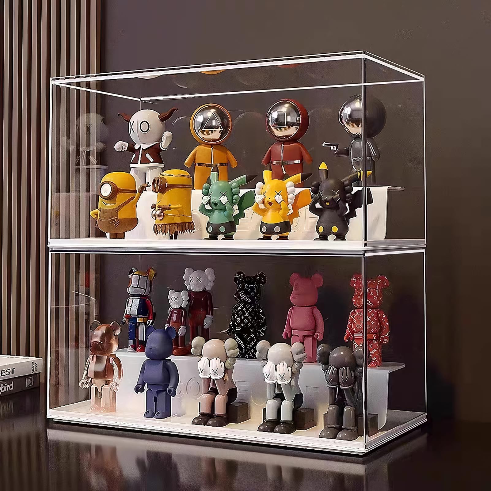 

Коллекционный набор Mirasizuku Магнитная большая фигурка 26 см в ширину x 20 см в глубину x 36 см Акриловый кейс для хранения с 4 съемными штабелируемыми дисплеями Включает