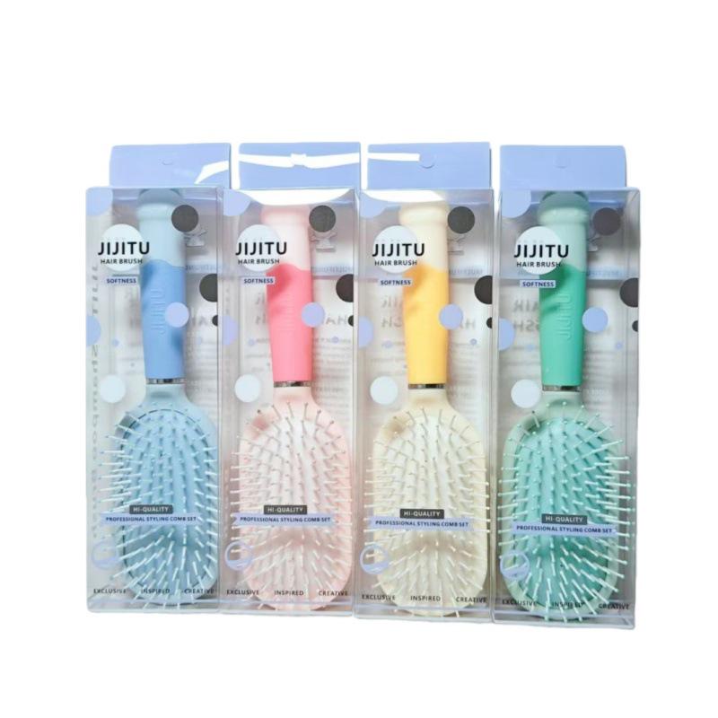 Portable Cartoon Air Cushion Comb with Mirror – Smooth and Tangle-Free Hair Massage