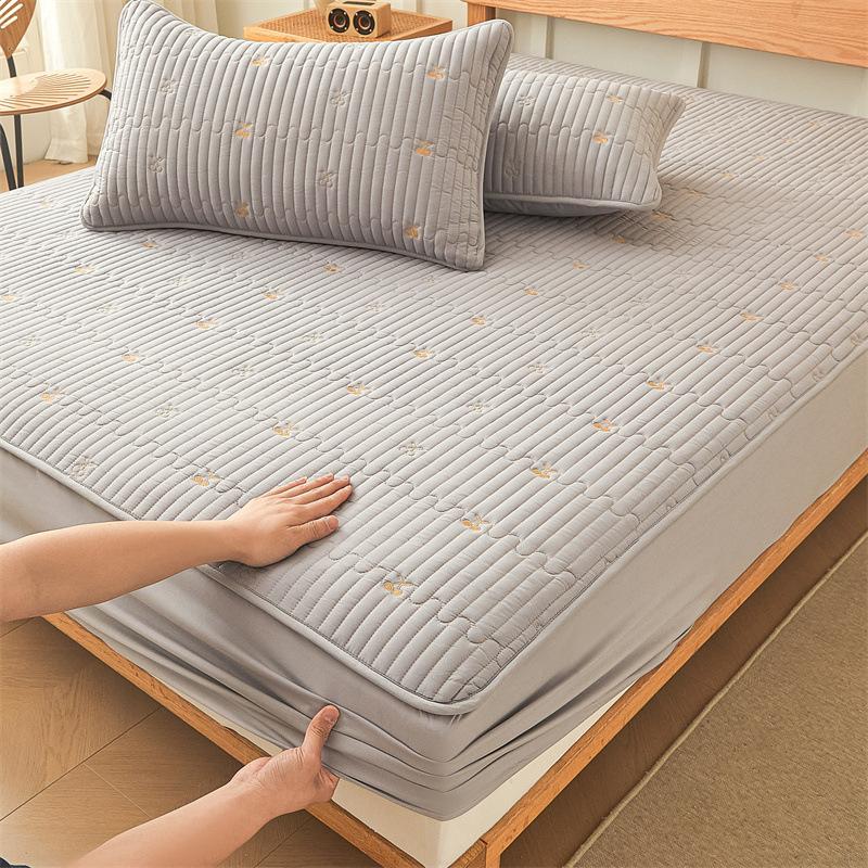 Class A Padded Mattress Three-piece Set Children's Waterproof Urine-proof Mattress Cover Single-piece Simmons Mattress Protective Cover Dust Cover