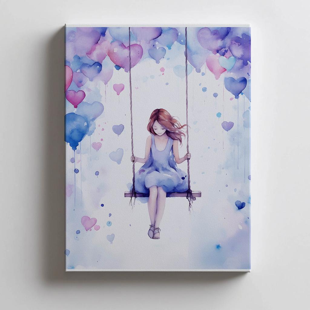 Fioletowa Radość Fioletowa Radość, 70X100 Cm, Rama Aluminiowa Czarna, Papier Matowy 230 Gsm