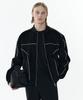 Connect Kinloch Synthetic Leather Piping Blouson Jacket (Black)