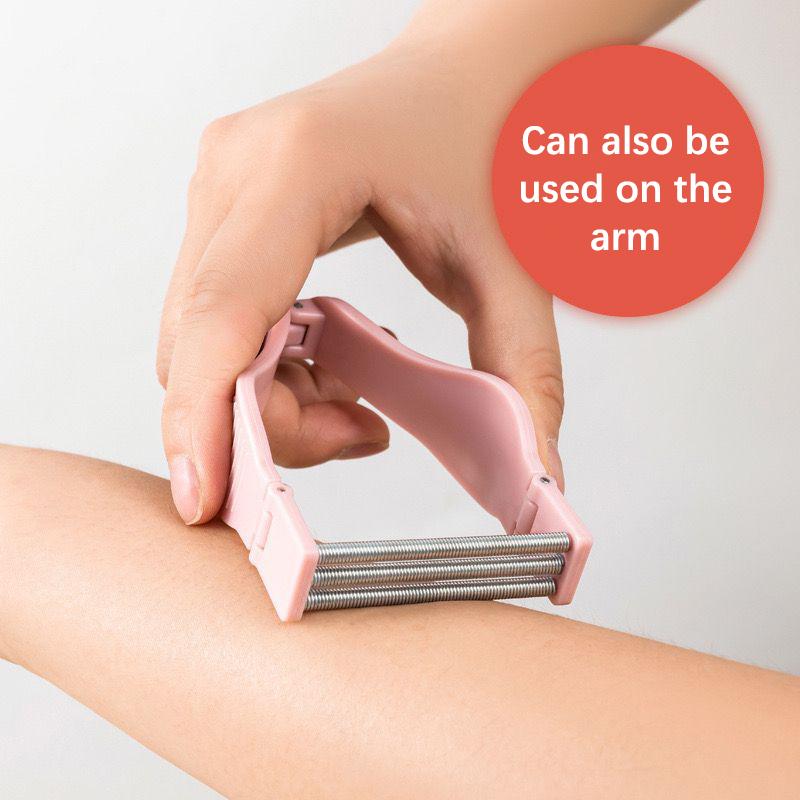 3 barvy Odstraňovač chloupků na obličeji Bezpečný ruční pružinový váleček Depilace chloupků knírek Masáž péče o pleť Beauty Nástroj na odstranění chloupků