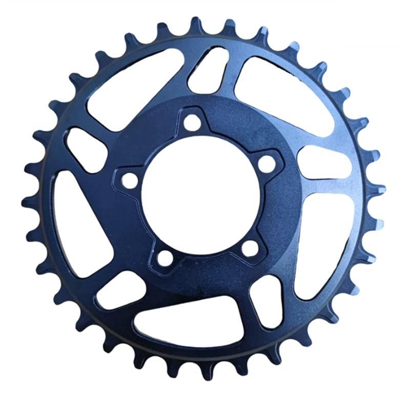 

A96I-Aluminum Alloy Chainring Mid Motor M625 BBSHD 1000W Special Toothed Plate FAT Bicycle Modified Sprocket Blue 32T