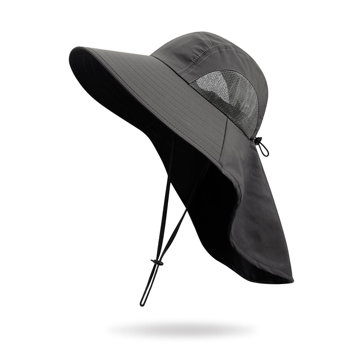

Sun UV Safari Wide Adjustable Chin for Outdoor Unisex Free [Pneito] Men s Hat, Protection, Hat, Brim, Lightweight, Breathable, Water-Repellent, Size,