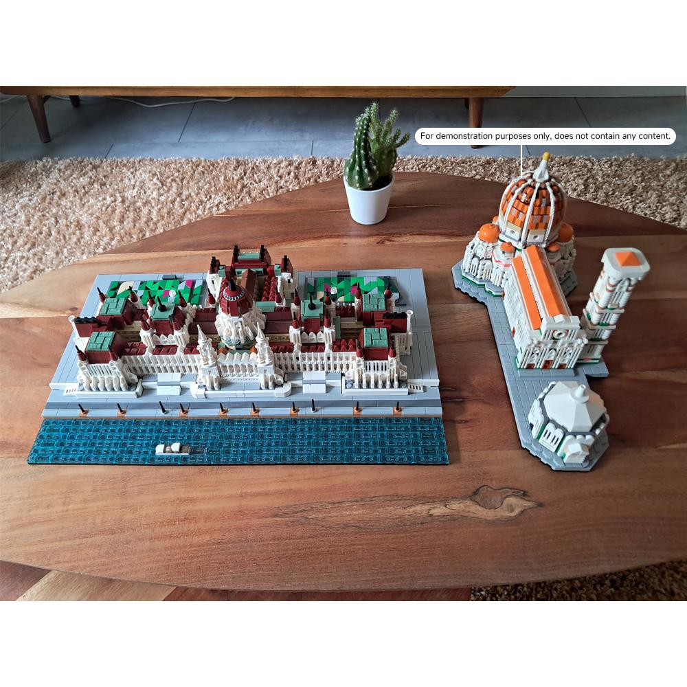 3295 PCS MOC Iconic Building Capitol Building 1:800 Model Building Blocks DIY Modular House Assembly Toy Adult Collectible Gift