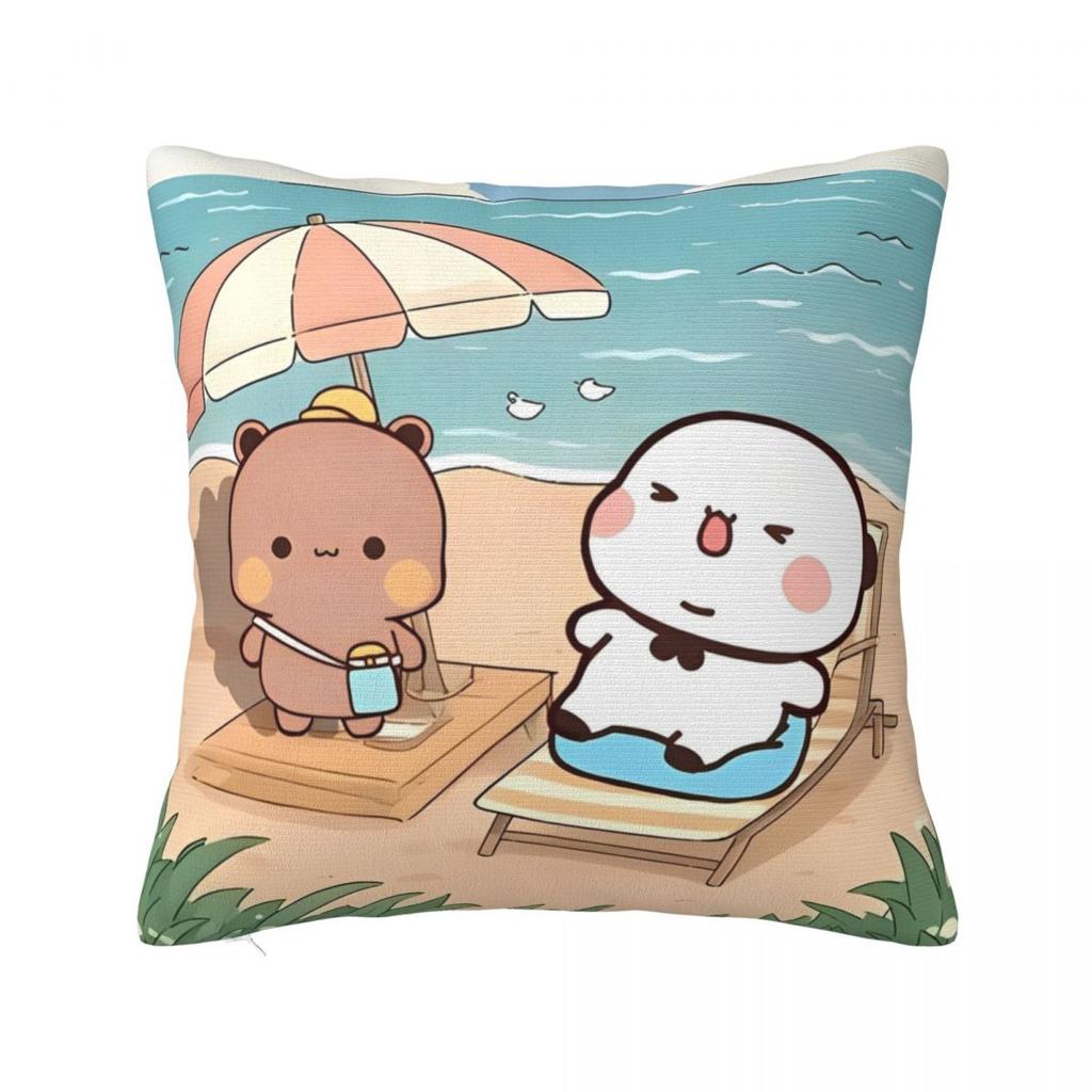 Decorative Pillowcase Bubu Dudu Bear And Panda Merch Chair Pillow Case Cover Square Multiple Sizes