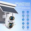 4G Solar Dual-Lens 360° Panoramic HD Night Vision Wireless WiFi Camera