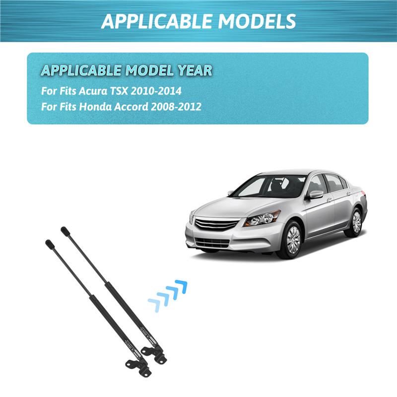 2Pcs For Honda Accord 2008 2009 2010 2011 2012 Car Front Hood Lift Supports Shock Struts For Acura TSX 2010 2011 2012 2013 2014