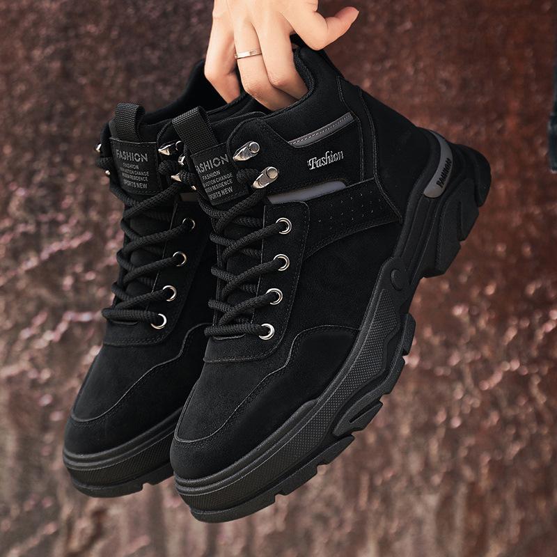 Men's Martin boots 2025 new casual outdoor high-top wear-resistant men's Korean version thick-soled non-slip sports boots