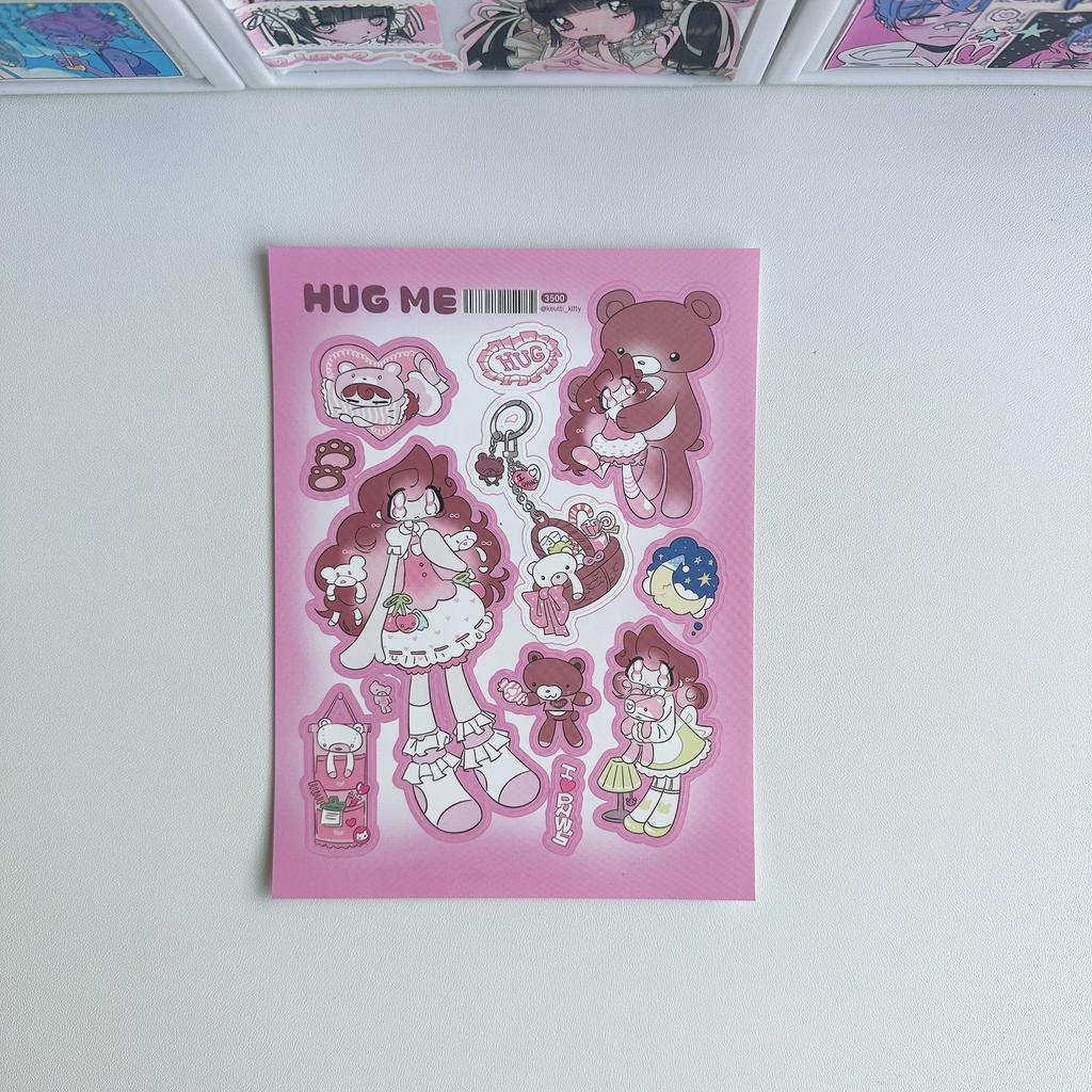 Korean Style Anime Stickers: Cute Cartoon Girl & Cool Boy Characters for Creative Journals