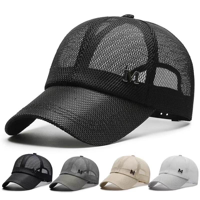 Letter Mesh M Baseball Cap Sun Protection Sunhat Breathable Hat Outdoor Gift