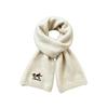 Versatile Cute Puppy Wool Scarf Winter Thickened Warm Day Korean Deer Plush Skin-friendly Knitted Scarf Scarf