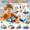 Huang Yem Construction Carpenter Assembly Car Construction Vehicle Working Construction Mini Sand Christmas Vehicles, Play, Toy, Toy, Set, Vehicles,