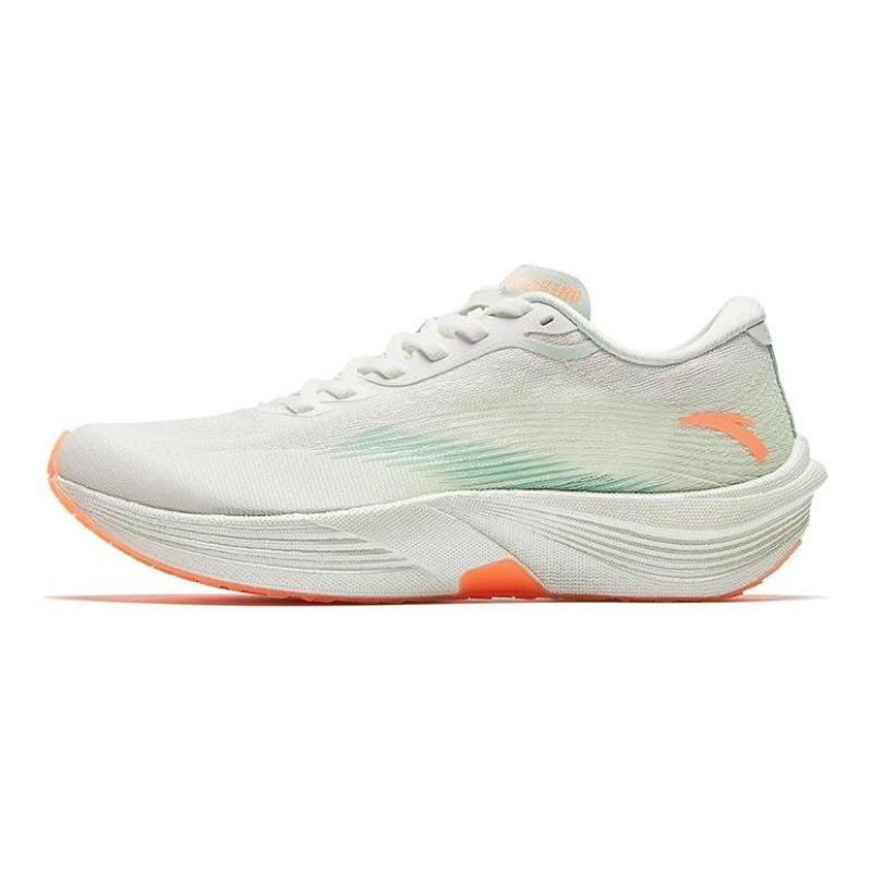 Anta Women Nitro Tech Carbon Plate Running Shoes White Green 122455564-2 36