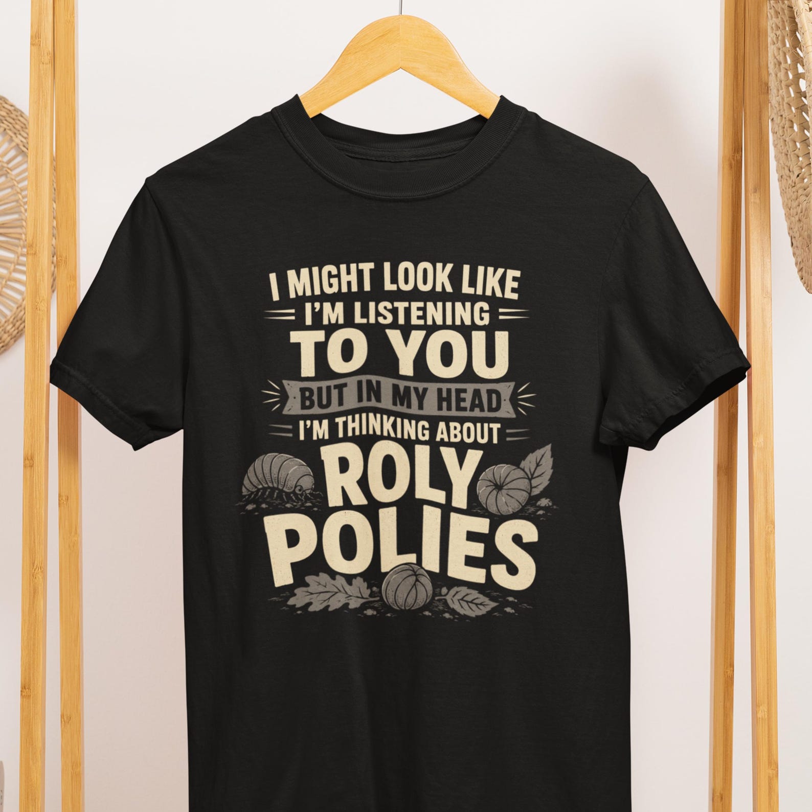 Roly Poly Shirt, Comfort Colors Tee, Isopod Lover Gift, Retro Bug Graphic T-Shirt 2XL