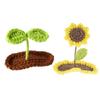 Elegant Sprout 2000s Exquisite Knitting Flower Hair Clip Handwoven Flat Clip