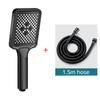 Shower Head, Pressure-boosting Shower Nozzle, Large Water Output Silicone Anti-clogging Shower Head with Three-level Adjustment