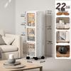 Large Capacity Floor-Standing Dustproof Gap Storage Cabinet for Bathroom