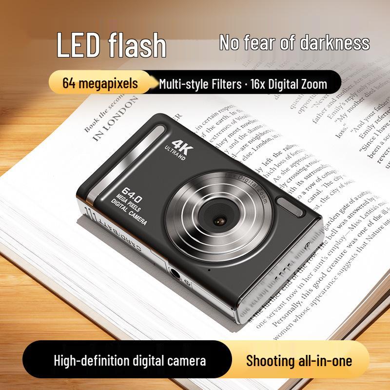 Dual Lens Retro Student Digital Camera for HD Photography and Video