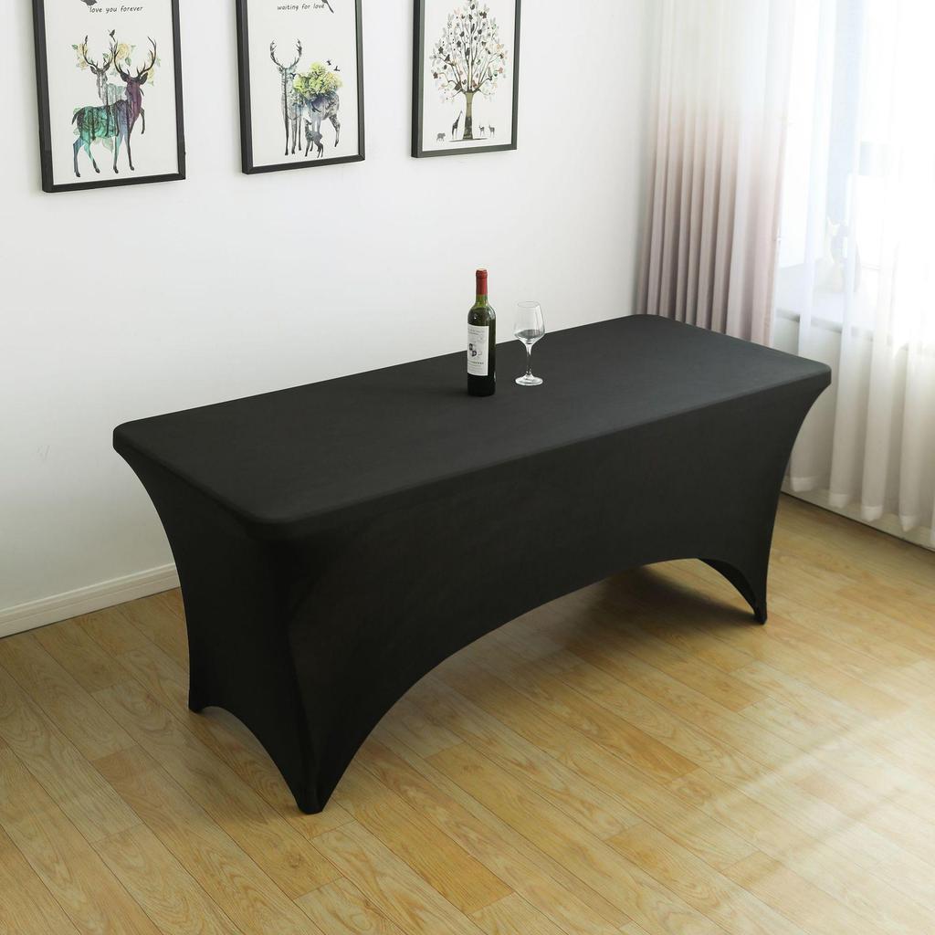 Elastic Cross-Border Stretch Tablecloth for Cocktail Bars, Counters, Banquets, and Outdoor Weddings.