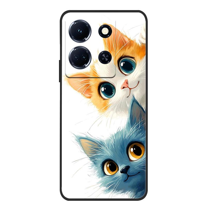 Schutzhülle aus weichem, mattem Silikon in Marmoroptik für Infinix Note 30 4G, passend für Infinix Note 30 Pro, 30i und 30 VIP – Rundumschutz
