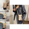 Chic Khaki And White Woven Small Square Bag For Women Trendy Summer Fashion Accessory