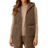 Women's Fall And Winter Temperament Double-Sided Coral Velvet Thickened And Padded Warm Plus Size Waistcoat Vests