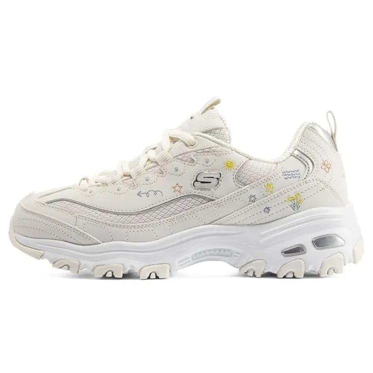 Skechers D'Lites 1.0 'White' Women's (Unisex) Chunky Sneakers 896155 OFWT
