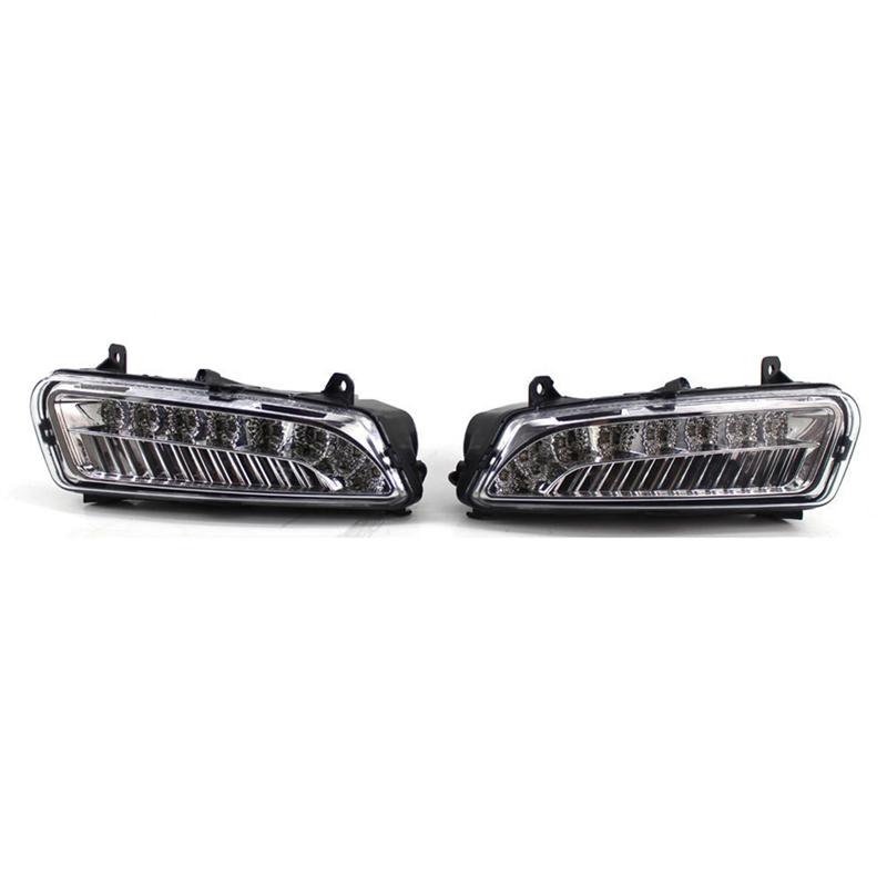 

ABLZ-Daytime Running Light DRL LED Front Fog Lamp 6RD941699 6RD941700 For VW Polo MK8 6R 2011 2012 2013 Car