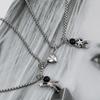 Fashion Spaceman Magnetic Attraction Couple Necklaces Friendship Jewelry Astronaut Magnet Lovers Necklace for Women Men Gift