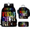 Sprunki Rhythm Box, Game Anime Backpack, Student Schoolbag, Computer Bag
