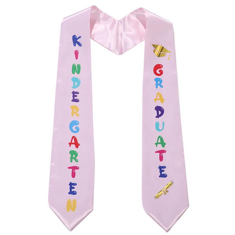 

Выпускной плечевой ремень с буквенным дизайном, декоративный, для детей, празднование выпускного сезона, этикетный ремень, декор для вечеринки розовый