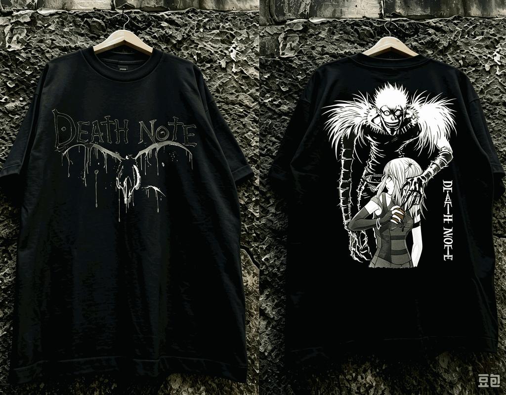 Death Note Tshirt Summer Short Sleeve Unisex Tshirts Casual Fashion Oversized Unisex Streetwear Trendy Cotton Breathable Couples