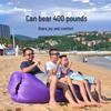 Portable Inflatable Sofa: Creative Outdoor Beach Sleeping Bag & Foldable Air Bed
