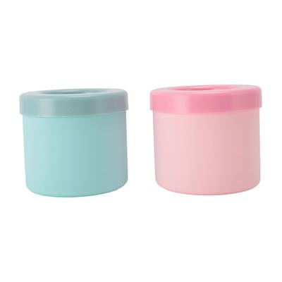 2 Stück Zylinder-Eiswürfelbereiter-Becher Einfach zu lösende Silikon-Eiswürfelform-Becher für Zuhause Küche Gefrierschrank