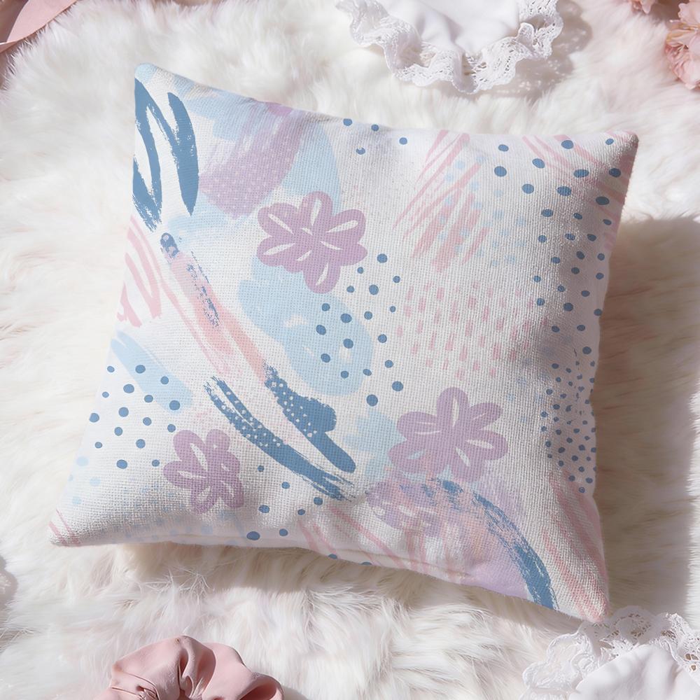Cute Cartoon Texture Cushion Cover Premium Comfort Reversible Pillow Cove Two in One Design for Any Room Car Interior