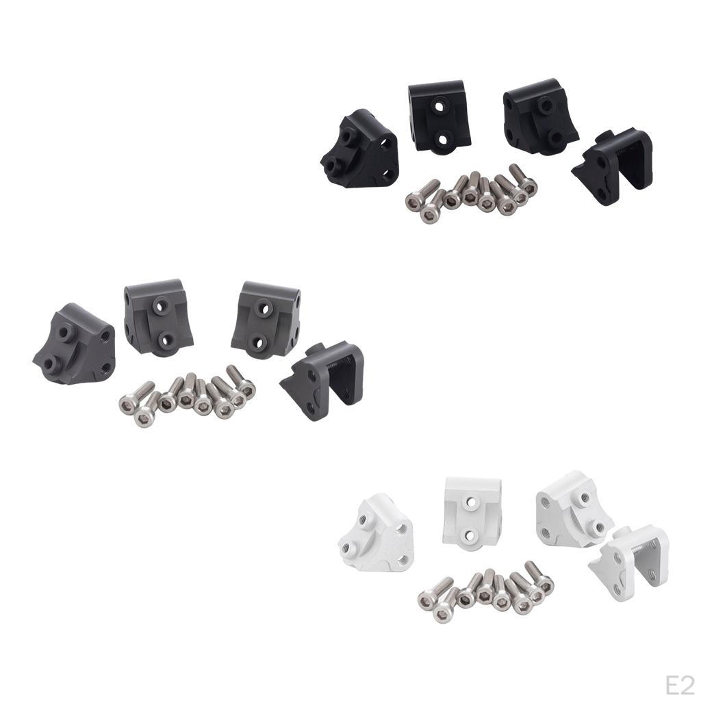 4 PCS Aluminum Alloy RC Axle Tie Rod Codes Mount Kits Fit for SCX10 II 1:10 Scale Crawler Truck