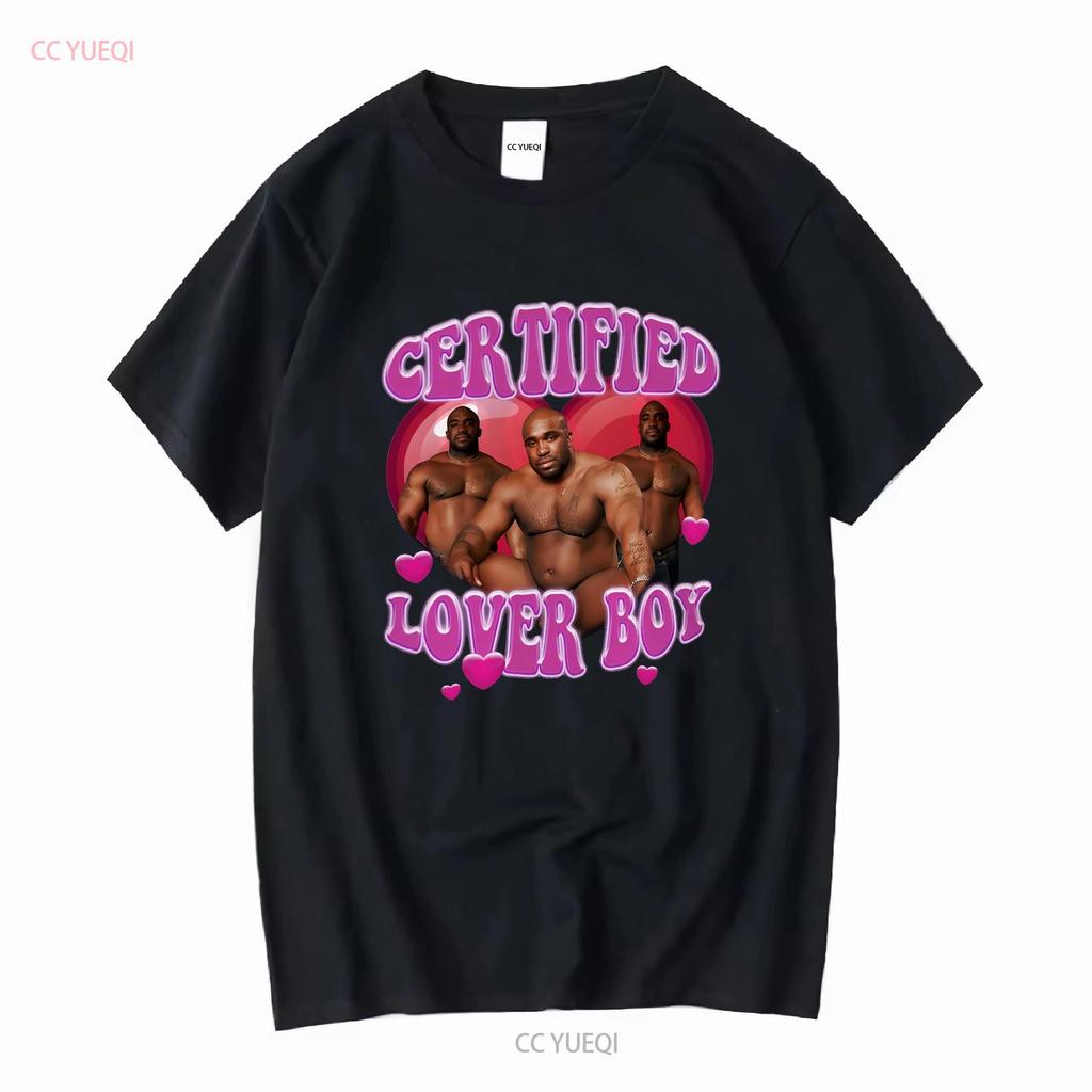 T-shirt Meme Barry Wood Seduto sul Letto Certified Lover Boy Felpa Regalo Divertente Rude Scherzo da Ufficio maniche lunghe o corte vintage