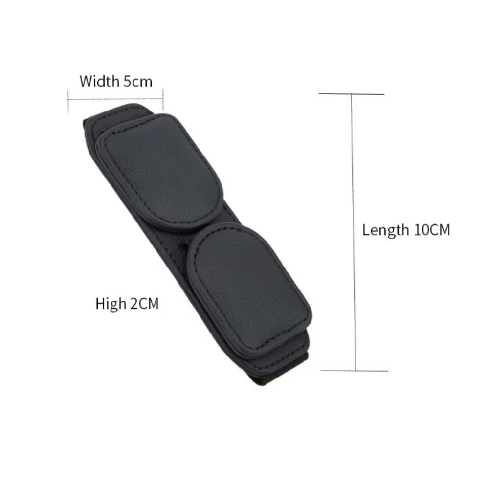 Multifunction Ticket Card Clip for Car Durable Leather Car Eyeglasses Storage Clip  Ticket Clip