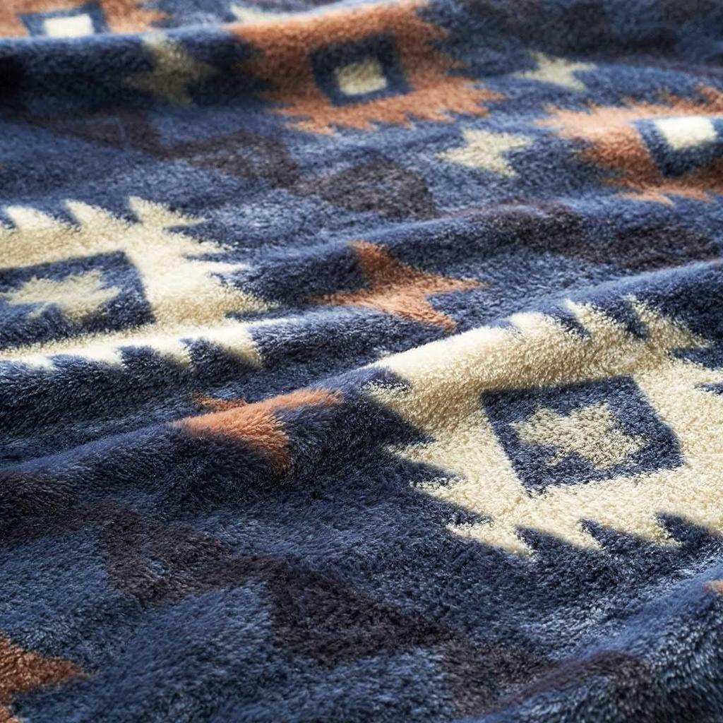 LOGOS Boa & Fleece Chair for 2 Cover (Blue) 73391010