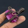 Ruby Pendant Gemstone Jewelry, 999 Copper Wire Wrapped Handmade Pendant, Latest Design Jewelry