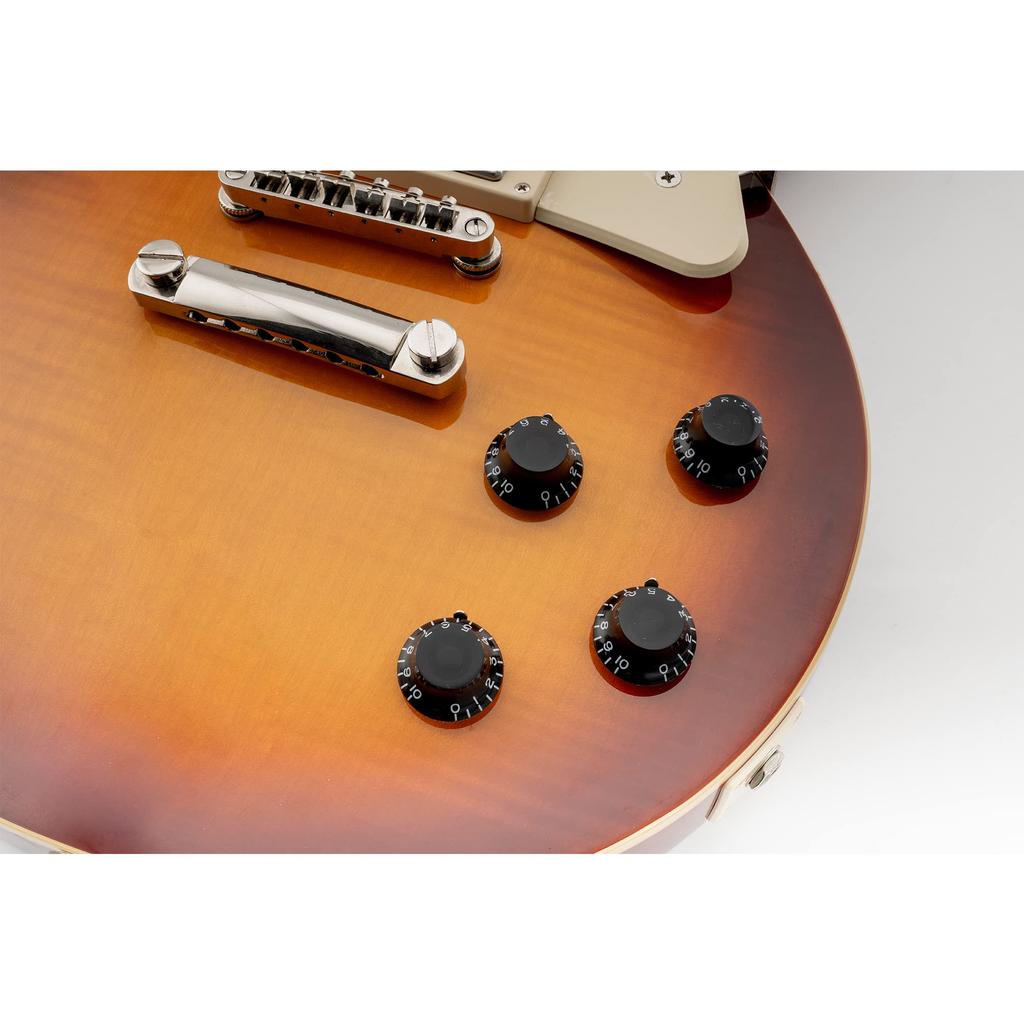 Musiclily Pro Gitarrenknopf, 12,7 cm, Standard-Glockenknopf für USA Les Paul LP SG Gibson Electric Black of Guitar, (Satz 4)