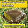Thirsty Pollinators Bee Water Catcher Cups Yellow Floating Bee Island  for Outdoor