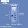 Transparente Laborflasche 30-1000ml Lagerflasche Weithals Reagenzflasche Für Labore